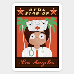 Los Angeles Nurse Sticker